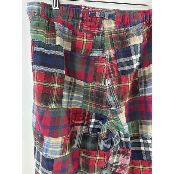 American Eagle Outfitters Patchwork Madras Plaid Pajama Pj Pants Men's Medium - Picture 13 of 16